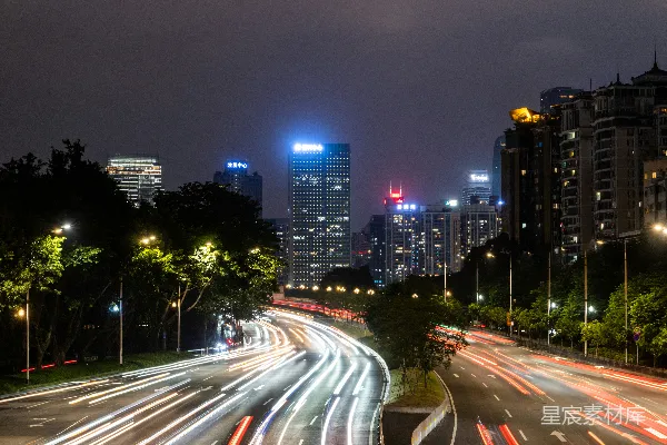 高清摄影 夜幕下的城市高速公路