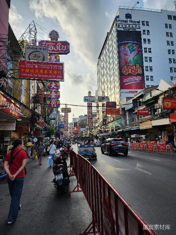 高清摄影 泰国曼谷唐人街街景