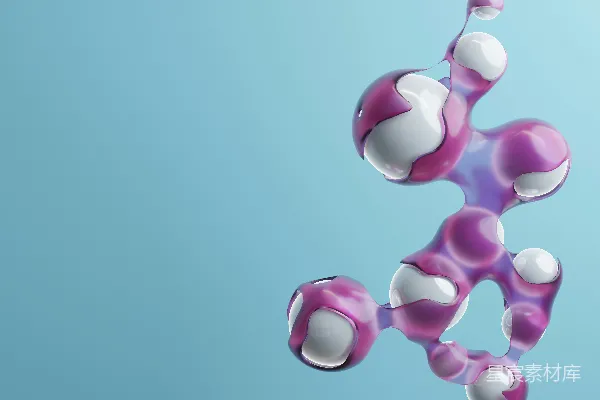 高清摄影 一个紫色和白色的东西在空中漂浮。