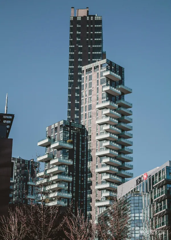 高清摄影 城市中一座非常高大的建筑