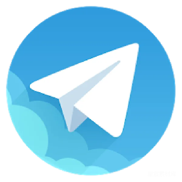元素素材 Telegram标志