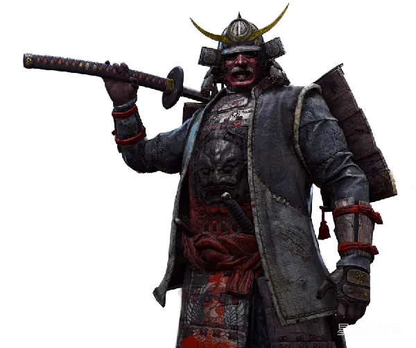 元素素材 身穿传统武士服的战士