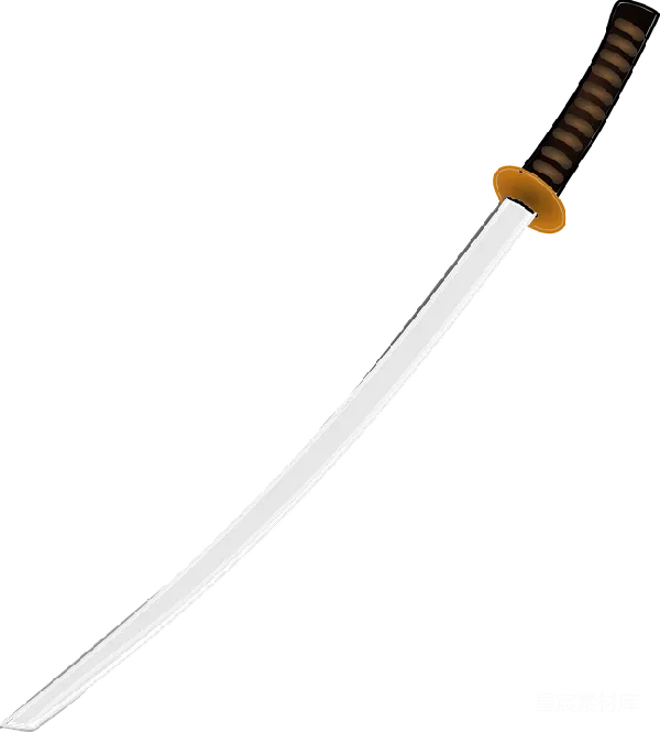 元素素材 传统日本武士剑