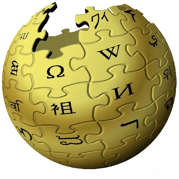 元素素材 金色拼图球