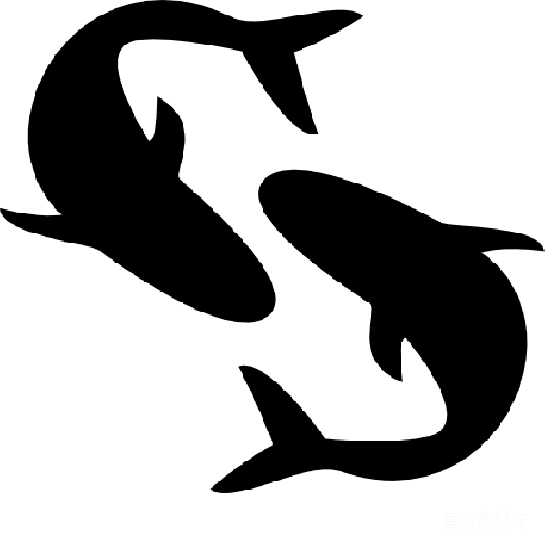 元素素材 鲸鱼剪影艺术