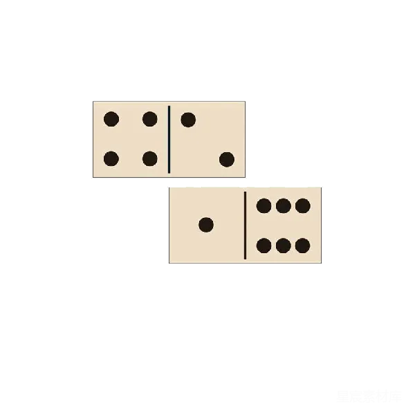 元素素材 数字骰子组合