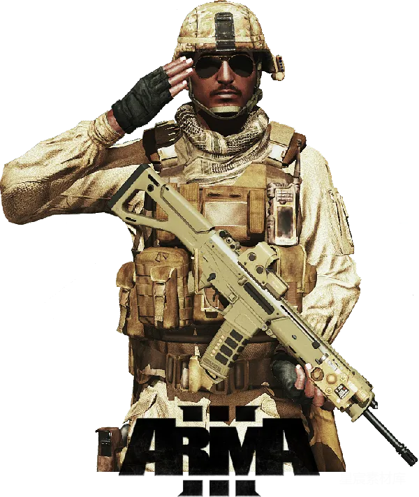 元素素材 现代战术装备的士兵形象