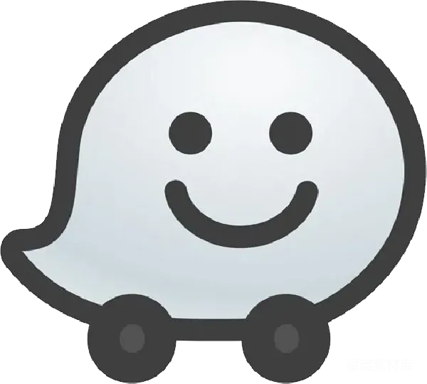 元素素材 微笑表情车