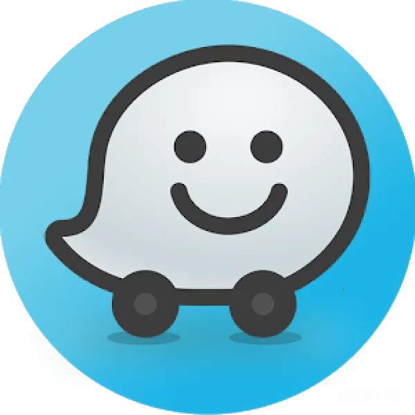 元素素材 微笑表情车