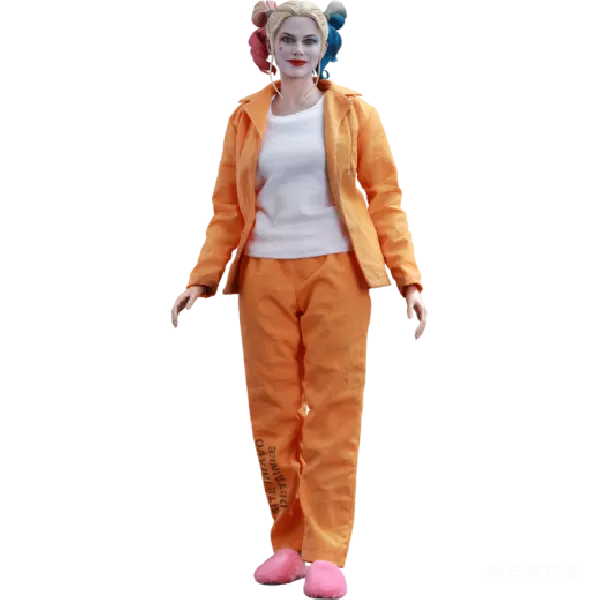 元素素材 橙色囚服的女性角色