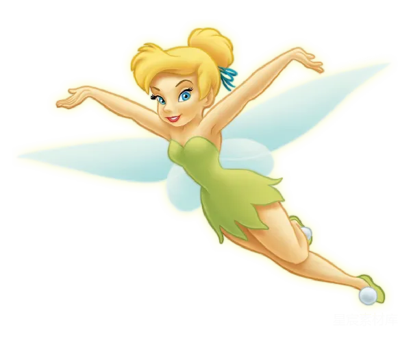 元素素材 精灵Tinkerbell飞行中的可爱瞬间