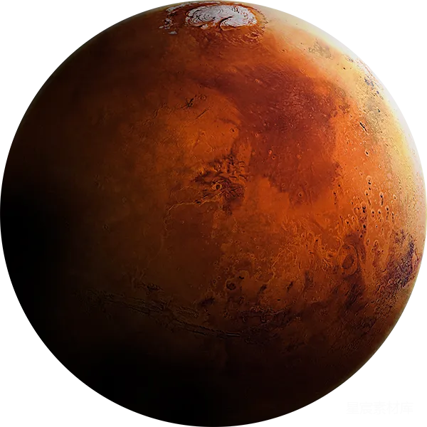 元素素材 神秘红色星球：火星