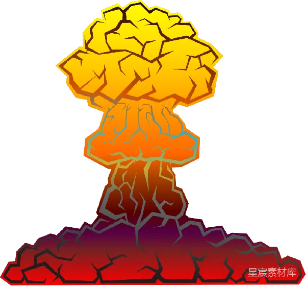 元素素材 爆炸效果插画