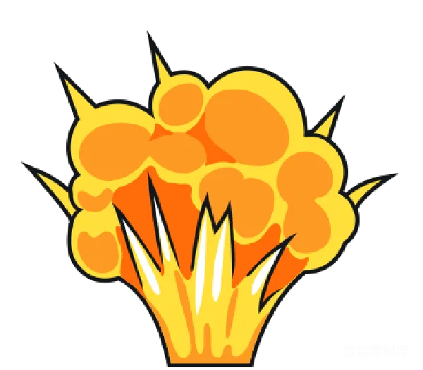 元素素材 卡通爆炸效果插图