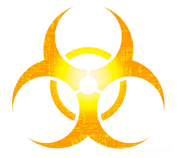 元素素材 科技感生物危害警示符号