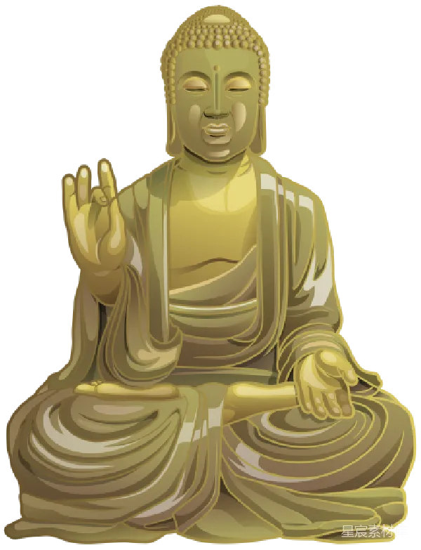 元素素材 坐姿佛像