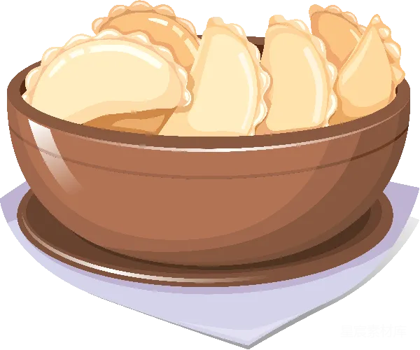 元素素材 蒸笼里的饺子