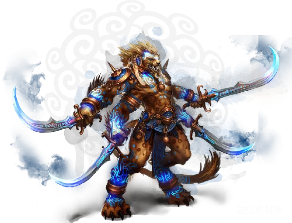 元素素材 奇幻世界中的战士