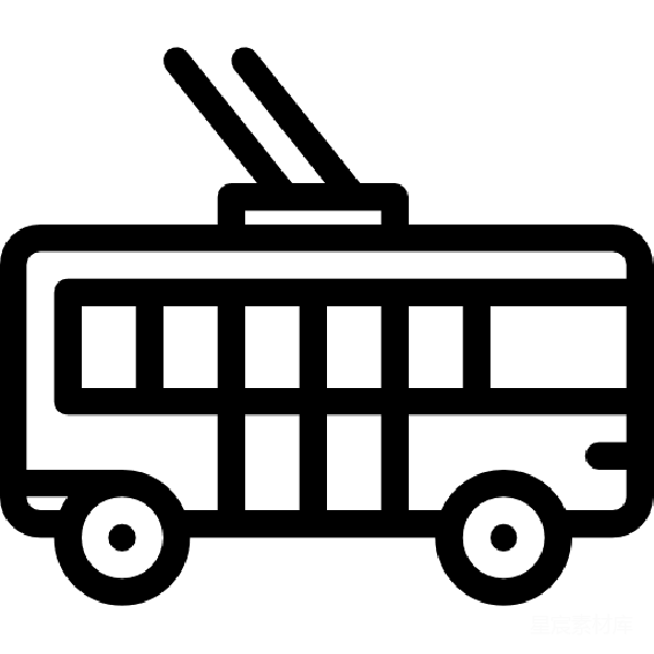 元素素材 有轨电车图标