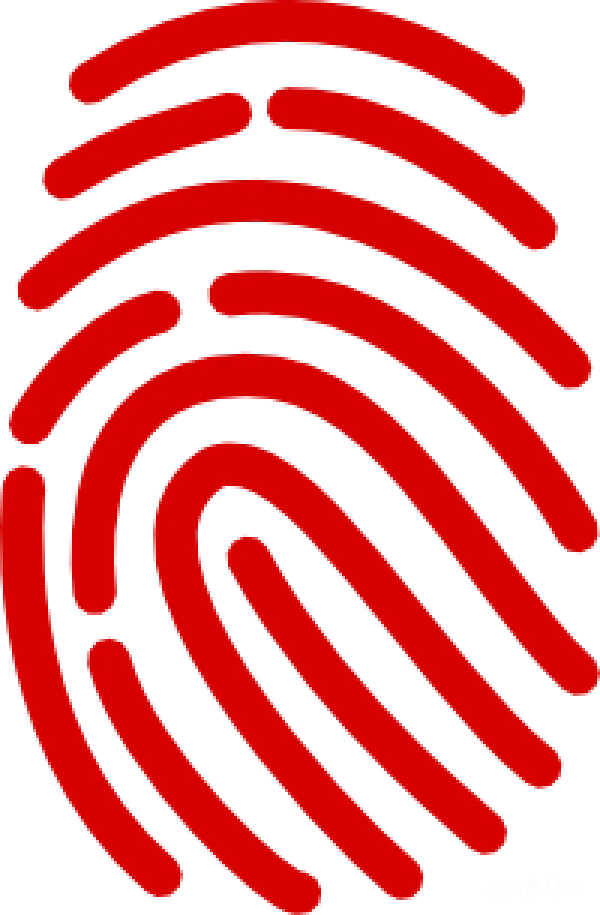 元素素材 红色指纹图案