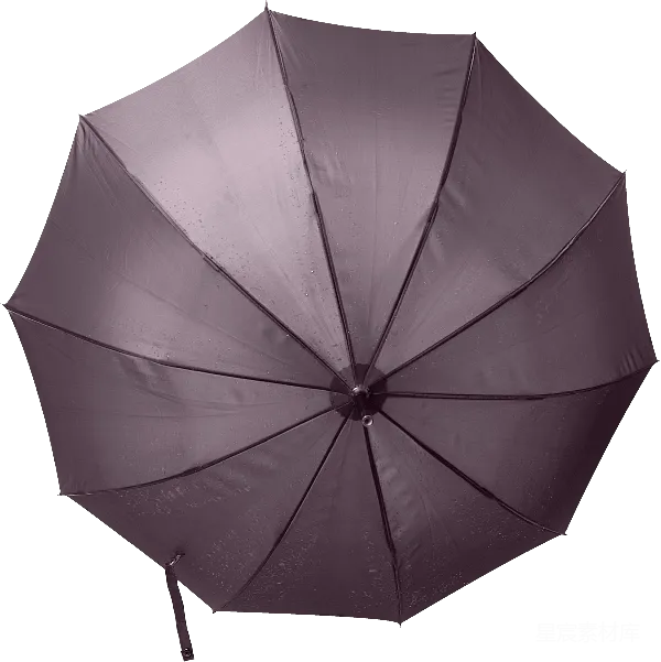元素素材 雨中的黑色雨伞
