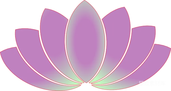 元素素材 抽象莲花图案