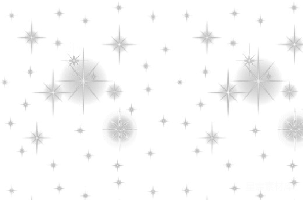 元素素材 夜空中的星星闪烁