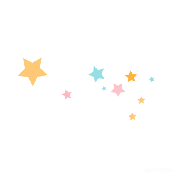 元素素材 夜空中闪烁的星星