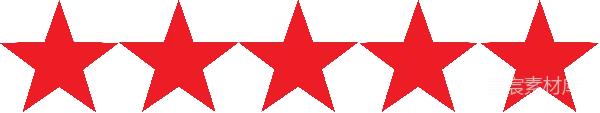 元素素材 红色星星图案