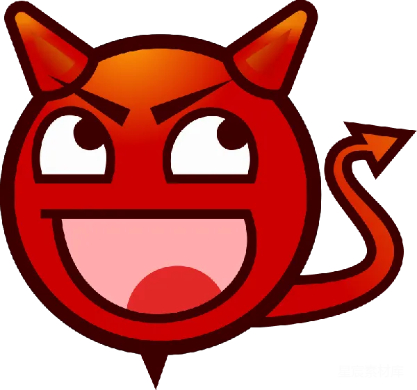 元素素材 卡通恶魔表情包