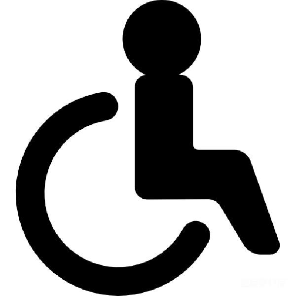 元素素材 轮椅图标