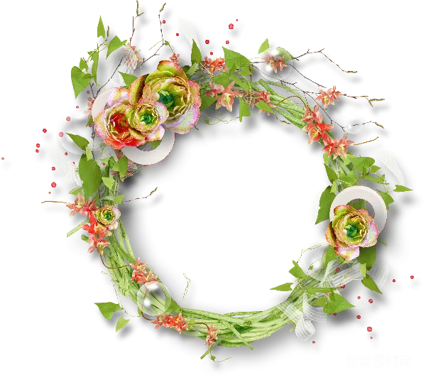 元素素材 节日花环