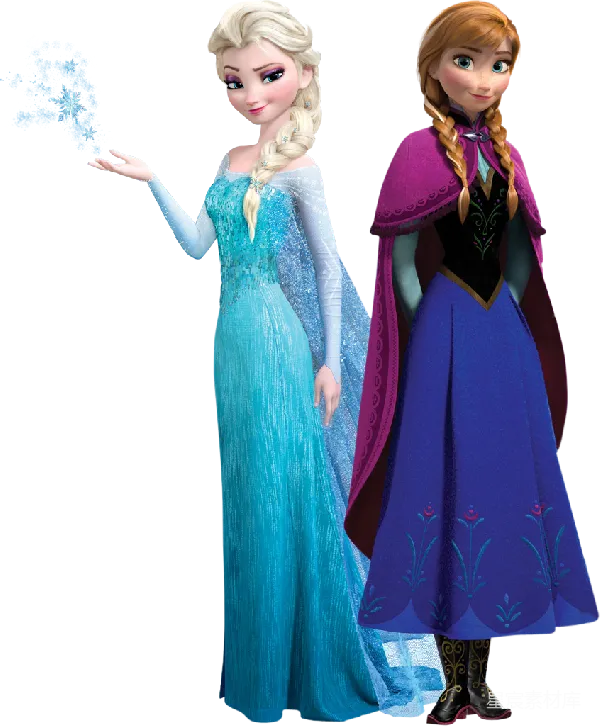 元素素材 冰雪奇缘：艾尔莎与安娜的魔法时刻