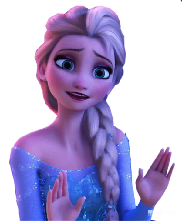 元素素材 冰雪奇缘中的艾尔莎公主