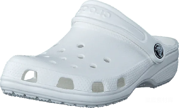 元素素材 经典白色Crocs拖鞋