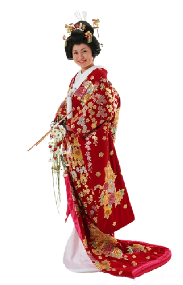 元素素材 身穿传统和服的女性