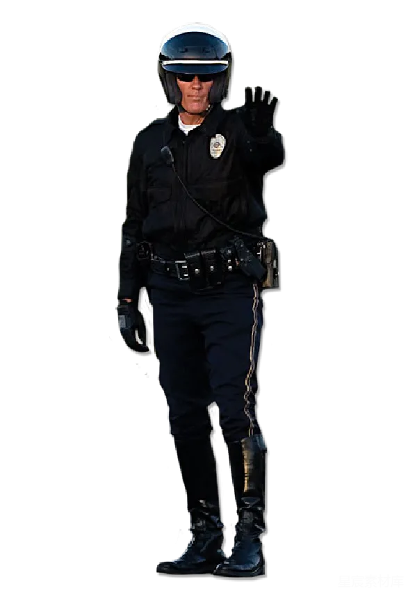 元素素材 身穿制服的警察形象