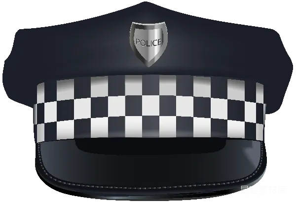 元素素材 警帽插图