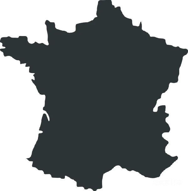 元素素材 法国地图轮廓