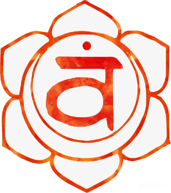 元素素材 水彩风格的莲花符号
