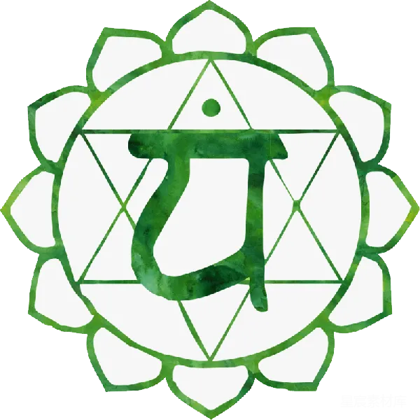 元素素材 心轮莲花图案