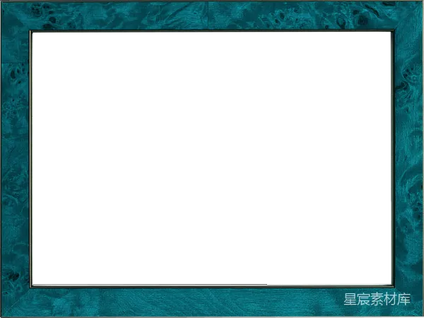元素素材 深邃蓝绿色纹理相框