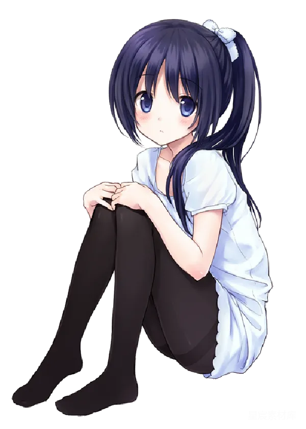 元素素材 忧郁的少女