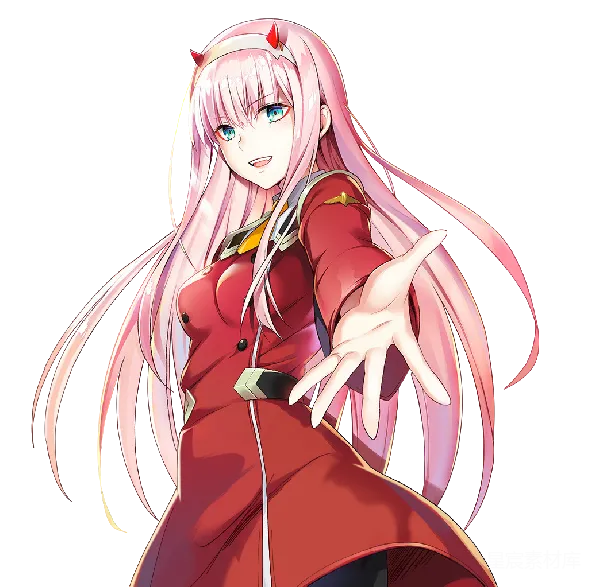 元素素材 粉发女战士的动漫角色