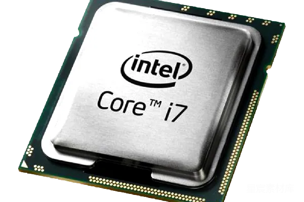元素素材 Intel Core i7 CPU芯片