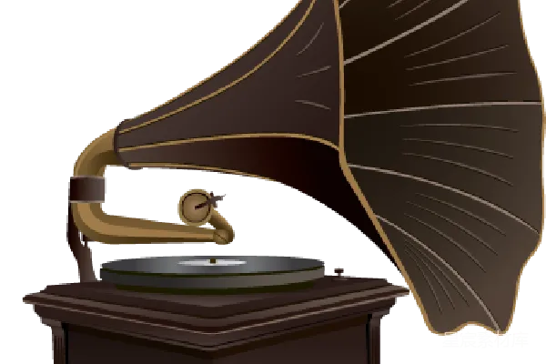 元素素材 复古留声机插画