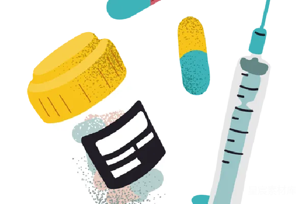 元素素材 药物与注射器插图