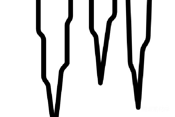 元素素材 冰柱