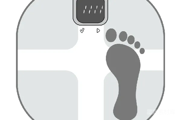 元素素材 体重秤上的脚印
