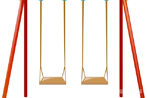 元素素材 卡通滑梯插图